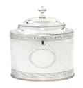 A George III Silver Tea Caddy Hester Bateman