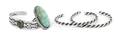 A Collection of Sterling Silver and Turquoise Items
