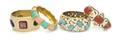 A Group of Four Hinged Bangle Bracelets