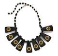 A Black Bakelite Collar Necklace