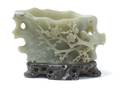 A Chinese Carved Hardstone Coupe