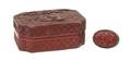 A Chinese Cinnabar Lacquer Lidded Box