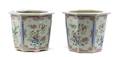 A Pair of Chinese Porcelain Jardinieres
