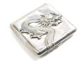 A Chinese Export Silver Cigarette Case Luen Wo