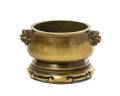 A Chinese Gilt Bronze Censer