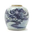 A Chinese Blue and White Porcelain Ginger Jar