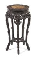 A Chinese Hardwood Pedestal