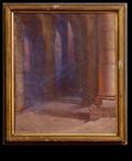 400A Gauthier Cathedral Column Oil on Canvas Painting