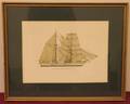 Swedish Brigantine JohanBuilt in 1884 Colored lithog