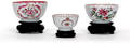 380 Three Chinese Export Tea Cups on Stands