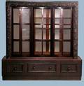 394 Carved Oak Arts and Crafts Bookcase