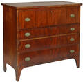 393 19th C Chippendale Chest of Drawers