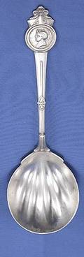 370 Gorham Sterling Medallion Casserole Spoon