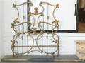 A Neoclassical Style Gilt Painted Iron Bed Frame