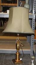 A Gilt Metal Table Lamp