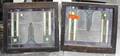 A Pair of Leaded Glass Windows