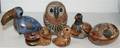 A Collection of Six Mexican Pottery Animals