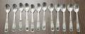 Twelve Silver Demitasse Spoons