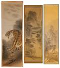 Three Chinese Scroll Paintings