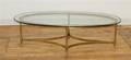 A Brass and Glass Low Table