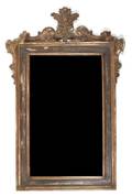 An Italian Baroque Style Carved Giltwood Mirror
