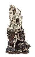 A Japanese Carved Ivory and Wood Grotto