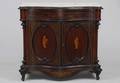 297 Italian Inlaid Serpentine Front Cabinet