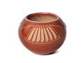A San Ildefonso Pueblo Redware and Turquoise Jar Tony Da