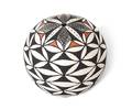 An Acoma Polychrome and Fine Line Seed Jar V Seymour