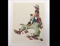 301B Norman Rockwell American Color Lithograph Signed