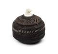 An Eskimo Baleen Lidded Basket Hank Otton
