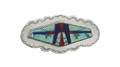 A Kiowa Sterling Silver Turquoise Lapis and Coral Mosaic Brooch Byron McCurtain