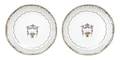 A Pair of Chinese Export Armorial Plates