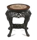 A Chinese Carved Hardwood Stand