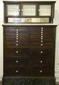 A Mahogany Dentists Cabinet