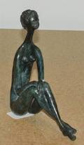 An English Bronze Figure Peggy Reventlow b 1915