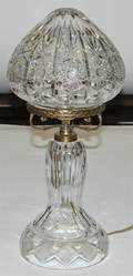 A Continental Cut Glass Table Lamp