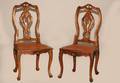 366 Pair Antique Fruitwood Chairs