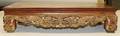 An Asian Hardwood and Parcel Gilt Stand