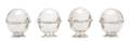 Four French Silver Pepper Mills