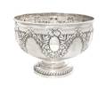 A Victorian Silver Punch Bowl possibly George Jackson  David Fullerton