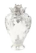 A Continental Silver Vase