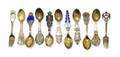 A Collection of Danish Gilt Silver and Enamel Flatware Anton Michelsen