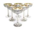 A Set of Twelve American Sterling Silver Goblets Barbour Silver Co