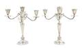 A Pair of American Sterling Silver FiveLight Candelabra Alvin Manufacturing Co