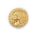 A 1909 US 5 Indian Gold Coin
