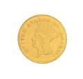 An 1888 US 3 Indian Princess Gold Coin