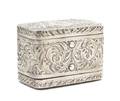 An American Sterling Silver Tobacco Box Dominick  Haff