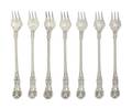 A Set of Fourteen American Sterling Silver Oyster Forks Tiffany  Co
