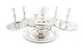 A Collection of American Art Nouveau Sterling Silver Wedding Holloware Lebolt  Co
